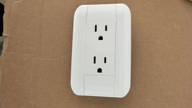 Silver Point Contact Two Gang Socket , Residential Electric Power Socket