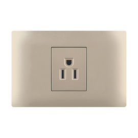 Universal Home Three Hole 1 Gang Socket Over Current Protection 118 * 75mm
