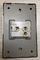 Brushed Stainless Steel 1 Gang 2 Way Switch Over Current Protection Easy Installation